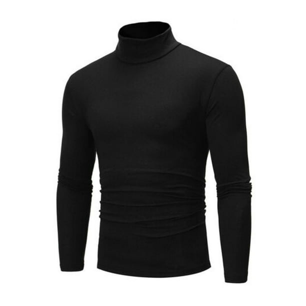 AmShibel Men's Turtleneck Sweater Slim Fit Lightweight Long Sleeve ...
