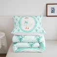 thumbnail image 5 of Manfei Kawaii Goose Queen Comforter Set,Cute Farm Animal Comforter Sets Queen,Reversible,3pcs,1 Comforter and 2 Pillowcases, 5 of 7