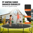 thumbnail image 3 of KFFKFF Trampoline Jumping Surface, Suitable for 14ft Frame, Versatile Bounce Mat for 14ft Circular Trampoline, Strengthened Sun-Resistant Material with Spring Device & Robust V-Rings, 3 of 9