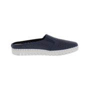 Bella Vita Womens Refresh Perforated Leather Mules