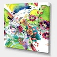 thumbnail image 3 of Wildflowers and Vibrant Wild Spring Leaves X 30 in x 30 in Painting Canvas Art Print, by Designart, 3 of 4