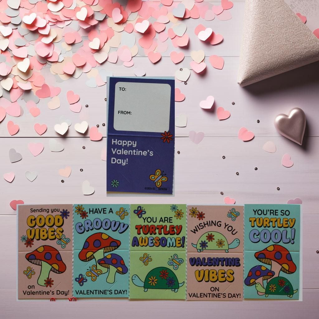 Lolli and Pip Valentine Exchange Cards with Friendship Bracelet, 10 count