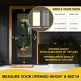 thumbnail image 5 of Magnetic Screen Door Premium Reinforced PET（Polyethylene Terephthalate） Door Net Easy Install Magnet Screen Door for Sliding Door,Front,Back,Patio,Apartment Door, 5 of 6