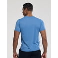 thumbnail image 4 of YUSHOW 3 Pack Mens Athletic Shirts Quick Dry Moisture Wicking Gym Workout T Shirts Crew Neck, US Size M, 4 of 8