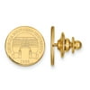 Solid 14k Yellow Gold Official Georgia Southern University Crest Disc Lapel Pin 15mm