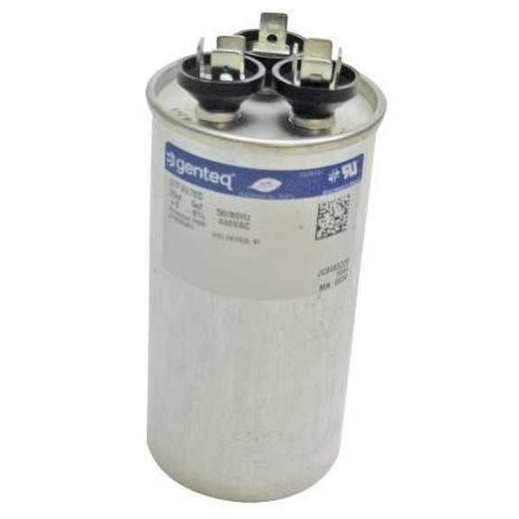 Genteq C3355R Capacitor Dual Run Round 35/5 UF MFD 370V VAC 97F9834 (Replace Old GE# Z97F9834) 35 and 5 MFD at 370V