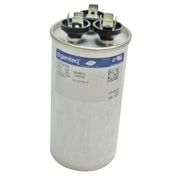 Genteq C3355R Capacitor Dual Run Round 35/5 Uf Mfd 370V Vac 97F9834 (Replace Old Ge Z97F9834 Genteq C3355R Capacitor Dual Run Round 35/5 Uf Mfd 370V Vac 97F9834 (Replace Old Ge Z97F9834