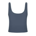 thumbnail image 4 of LLYWEY Crop Tank Tops with Built in Bra Soft Sleeveless Cropped Camisole Sports Bra ( Women's Plus), 4 of 5