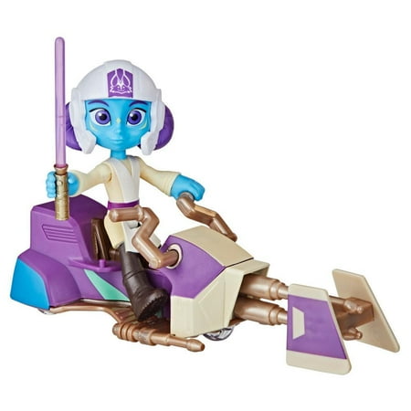 Hasbro Star Wars Lys Solay Figure & Speeder Bike Star Wars Toys Preschool Toys (4 -Scale)