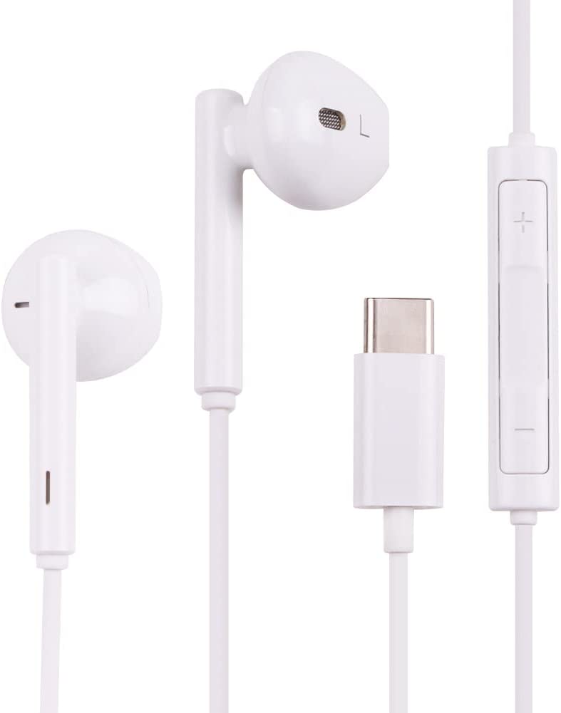 USB C Headphones in Ear Usbc Earbuds with Mic/Volume Control Compatible