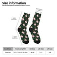 thumbnail image 2 of Logiee Pink Sleeping Fox Print Adult Socks for Men & Women,Calf Socks, Ankle Socks,Boots Socks,Breathable Casual Sock,Unisex Crew Socks, 2 of 6