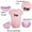 Pink, variant on iDzn Pack of 2, Twins tw & in Novelty Rompers For Babies, Newborn Baby Unisex Bodysuits, Infant Jumpsuits, Toddler 0-24 Months Kids One-Piece Oufits