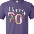 thumbnail image 4 of Inktastic Happy 70th Birthday with Roses T-Shirt, 4 of 5