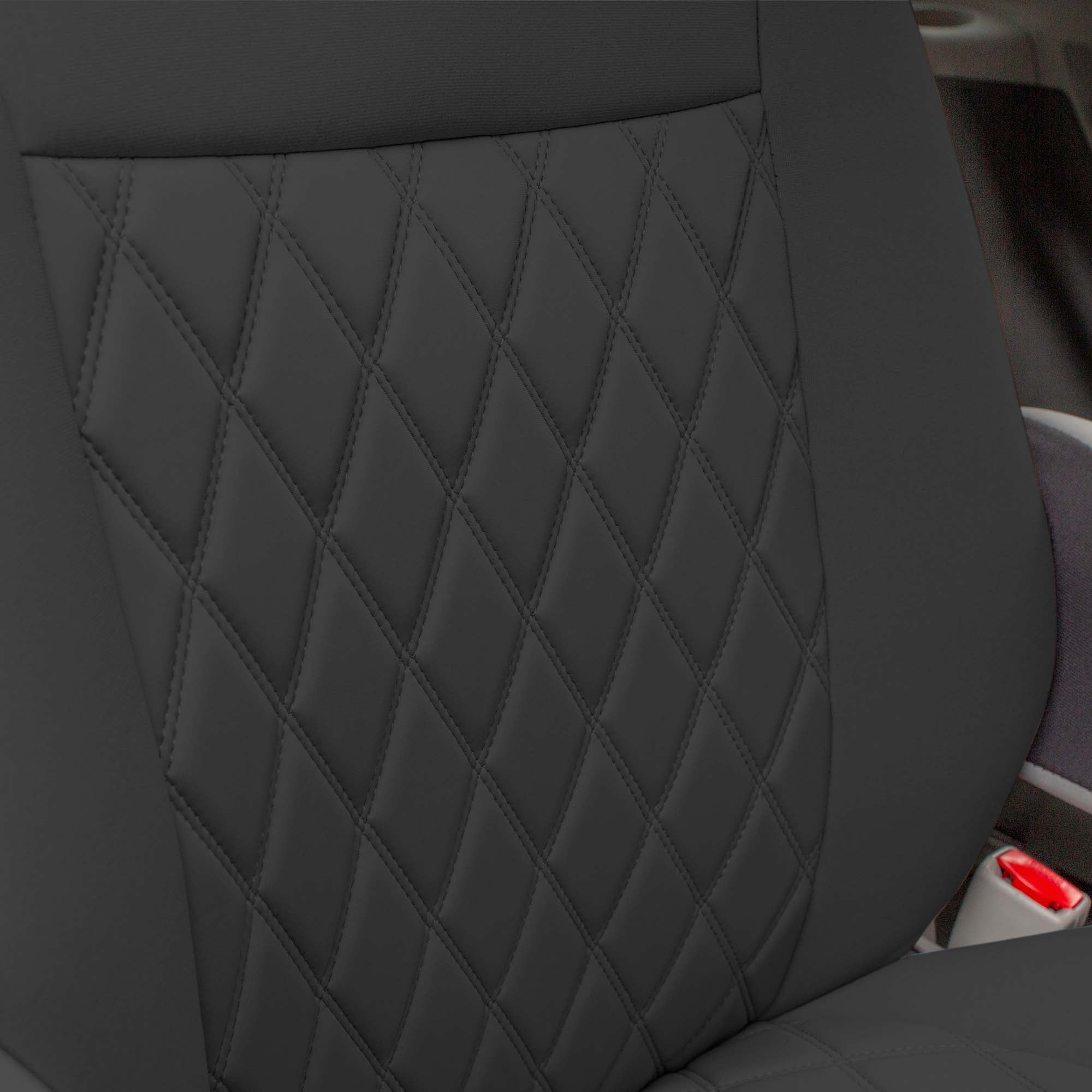 For Toyota Sienna 2011-2020 FH Group Neoprene Waterproof Custom Fit Car Seat Covers - Black 3rd Row