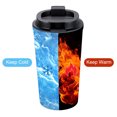 thumbnail image 5 of Uxcell Insulated Travel Mug, 17Oz Reusable Coffee Tumbler with Leakproof Lid for Hot Drink Cold Drink, Black, 5 of 7