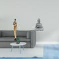 thumbnail image 2 of Escultura de Buda de una mujer tribal africana y un mono, obra de arte para decoración del hogar, dormitorio, mesa, mueble de TV, hotel, patio, patio, 2 of 8