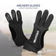 thumbnail image 5 of Mitones Guantes de tiro con arco Tiro de caza Cuero Protector de tres dedos Accesorios de equipo de protección de tiro con arco Mumian Mitones, 5 of 7
