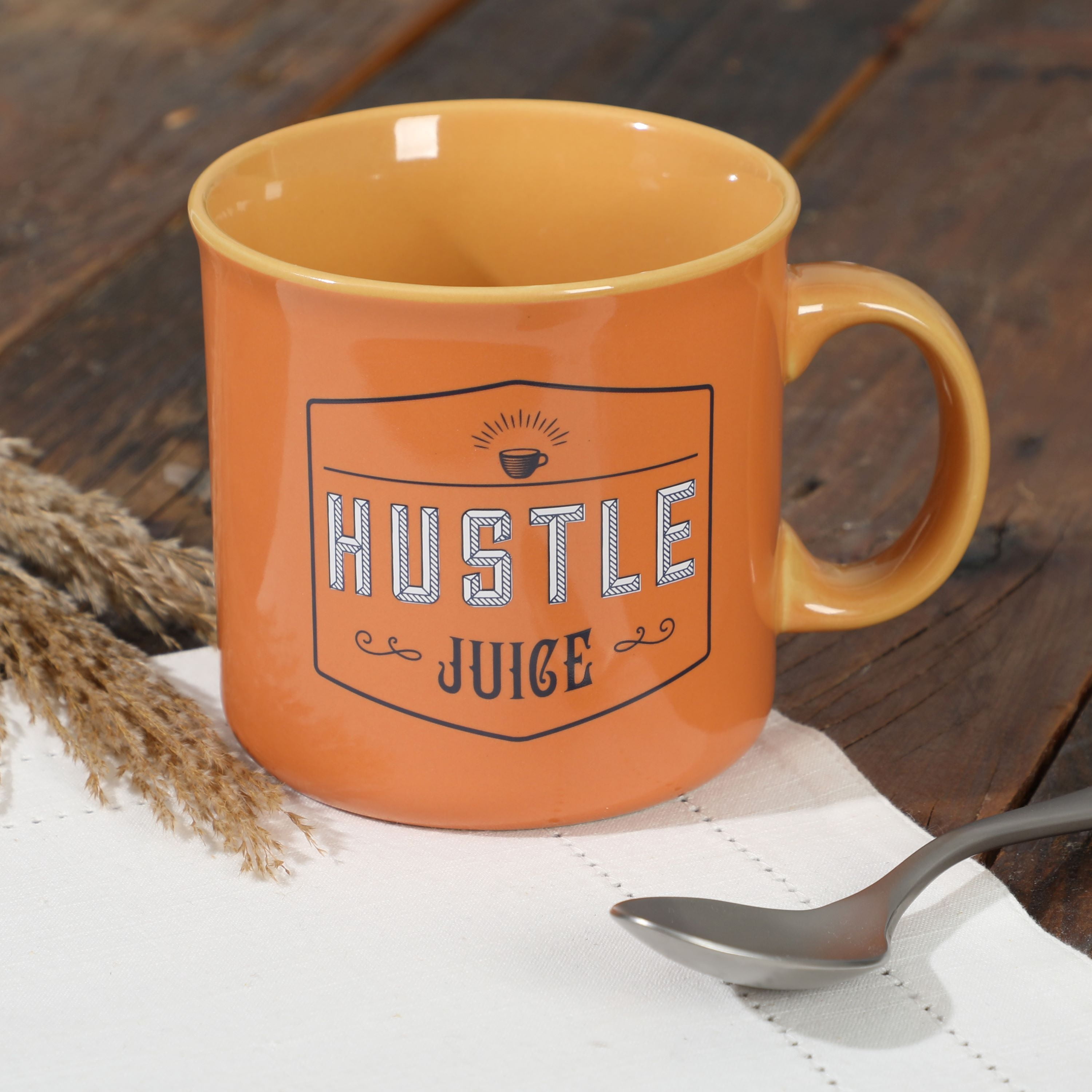 Wanda June Home Hustle Juice 20-ounce Orange Stoneware Mug by Miranda Lambert