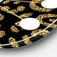 thumbnail image 3 of Designart 'Golden Leopard Fur Mid-Century Modern Wall Clock, 3 of 4