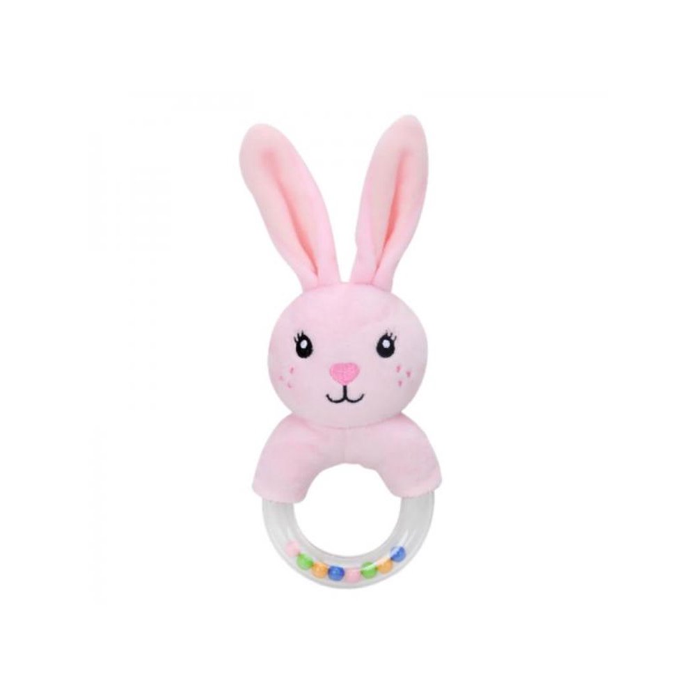 Funcee Kid Baby Unisex Animal Pattern Grab and Spin Rattle Teethers Stuffed Doll - Walmart.com