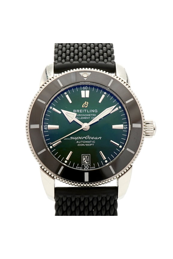 Pre-Owned Breitling Superocean Heritage AB2010 Green Dial Men's Watch