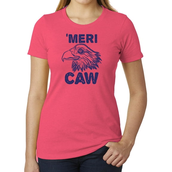 MeriCAW Women's Patriotic T-shirts, Funny 4th of July Shirts - Berry MH200WPATRIOT S27 XS