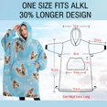 thumbnail image 4 of Oversized Wearable Blanket Hoodie,Corgi Footprint Sherpa Blanket Hoodie with Super Pockets,Super Warm Fuzzy Pullover for Women & Men, 4 of 6