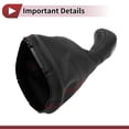 thumbnail image 5 of Unique Bargains 6 Speed Manual Gear Shifter Knob with Cover for Mercedes-Benz W203 S203 2000-2007 Plastic Faux Leather Gearbox Stick Shifter Lever Knob Black Red, 5 of 7