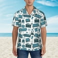 thumbnail image 4 of Fotbe Modern Furniture Hawaiian Shirt for Men Unisex Summer Beach Casual Short Sleeve Cotton Linen Button Down Shirts-X-Large, 4 of 9