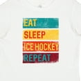 thumbnail image 4 of Inktastic Hockey Eat Sleep Ice Hockey Repeat Boys or Girls Baby T-Shirt, 4 of 5