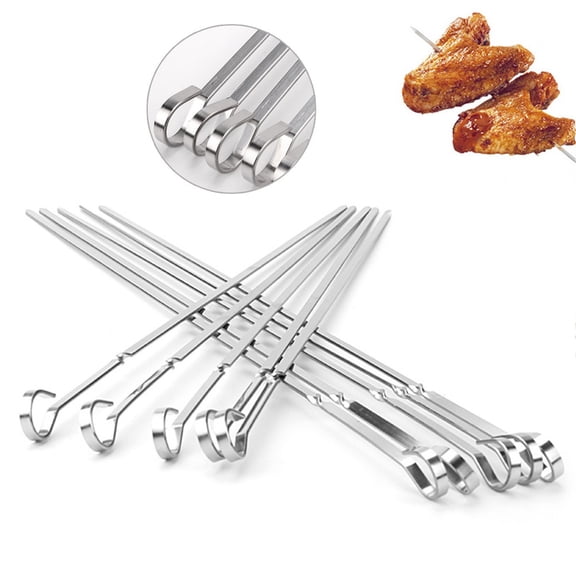 Phenofice 20-Piece Stainless Steel Skewers Set for BBQ Grilling, Outdoor Cooking, and Kitchen Accessories