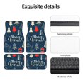 thumbnail image 4 of LAKIMCT Cute Christmas Tree Car Mats, Neoprene Front Rear Floor Mats for Cars, Waterproof Anti-Slip Car Floor Mats Full Set, Universal(4 Pcs), 4 of 6