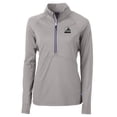 thumbnail image 2 of Women's Cutter & Buck  Gray Cleveland Browns Adapt Eco Knit Stretch Recycled Half-Zip Pullover Top, 2 of 3