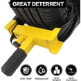 thumbnail image 3 of KAYCENTOP Universal Wheel Lock, Security Trailer Wheel Lock Anti Theft Tire Lock, Heavy Duty Wheel Clamp Adjustable for Trailers SUV Golf Cart Boats ATV Great Deterrent Bright Yellow/Black, 3 Keys, 3 of 7
