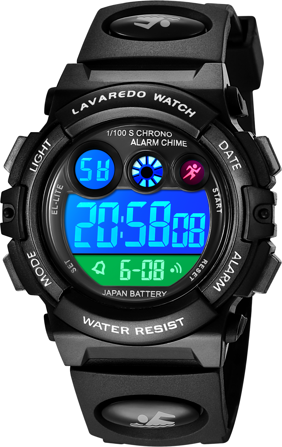 Kids Watch,Digital Sport Wristwatch for Boys Waterproof Outdoor LED Alarm Calendar Analog Watch