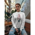 thumbnail image 2 of Fashion Girl Sketch! Sweatshirt Women -Image by Shutterstock, Female 4X-Large, 2 of 4