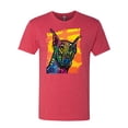 thumbnail image 2 of Cute Colorful Rainbow Doberman Dog Dog Lover Mens Premium Tri Blend T-Shirt, Vintage Red, X-Large, 2 of 3