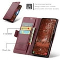 thumbnail image 3 of CaseMe Funda de Cuero para Samsung Galaxy S26+ 5G con Bloqueo RFID, para Samsung Galaxy  S26+ 5G Funda para Mujer y Hombre, Tarjetero con Cierre Magnético, Funda Tipo Folio, Rojo Vino, 3 of 11