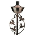 thumbnail image 2 of Northlight 64.5" Floral Motif Garden Oil Lamp Outdoor Patio Torch - Brushed Copper, 2 of 5