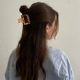 thumbnail image 4 of XINQIHANG 4PCS Hair Clips for Thin Hair Small Hair Clips 2'' Square Acetate Hair Clips Small Hair Claw Clips for Thin Hair Claw Clips for Thick Hair Clips for Women TortoiseShell Hair Clips, Grey, 4 of 7