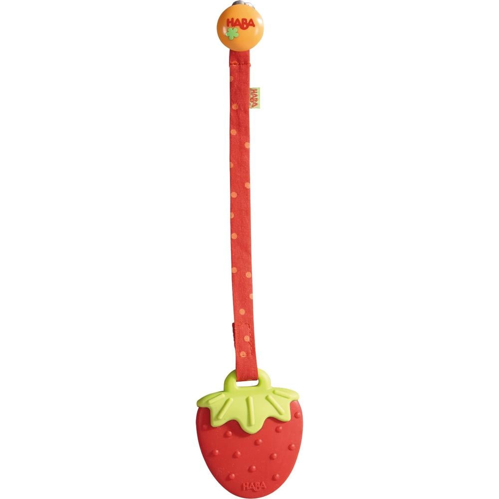 strawberry teething toy