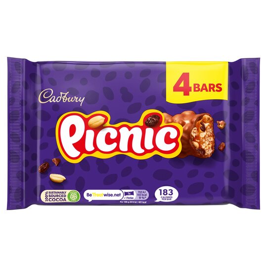 Cadbury's Picnic Bar 38g X 4DEL