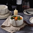 thumbnail image 2 of Shiny Marble Pattern Dinnerware Set, 12 Piece Service for 4, Microwave and Dishwasher Safe, 2 of 3