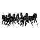 thumbnail image 3 of Escultura de caballo de metal para decoración de dormitorio, hotel, arte artesanal, colgante para baño, adorno coleccionable decorativo, 3 of 9
