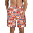 thumbnail image 1 of Fotbe Cartoon with Traffic Elements Trajes de Baño Estampados para Hombre, Shorts de Verano de Secado Rápido, Ropa de Playa, Bañadores-X-Large, 1 of 6