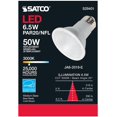 thumbnail image 5 of Satco S29401 Medium Base LED Light Bulbs (Pack of 6); Silver Housing; 120 Volts; 6.5 Watts; 520 Lumens; PAR20 Shape; E26 ANSI Base; 3000 CCT (Kelvin); Warm White Temperature; CRI 90; Clear Finish, 5 of 5