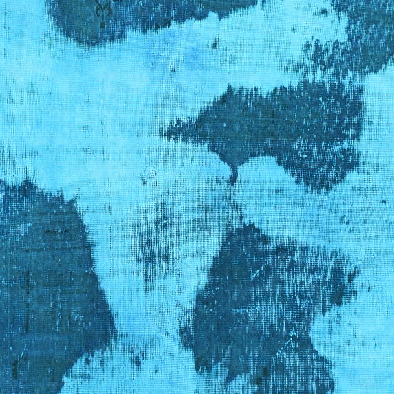 Ahgly Company Indoor Square Persian Light Blue Bohemian Area Rugs, 6' Square