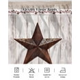 thumbnail image 5 of Farmhouse Wrap Around Bed Skirts for King Bed 16" Drop,Bed Skirt with Adjustable Elastic Belt Dust Ruffle Bed Valance for Bedroom Hotel Rustic Brown Country Star Barn Berry Wooden Bed Frame Cover, 5 of 7