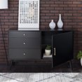 thumbnail image 4 of Desert Fields Larsen 3-Drawer TV Stand for TVs up to 58", Black, 4 of 9