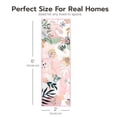 thumbnail image 6 of Joyfy Soft Floral Washable Runner Rug 2'x6' Non-Slip Kitchen Carpet with Rubber Backing for Entryway, Laundry, Bedroom, Indoor Use (Pink), 6 of 7